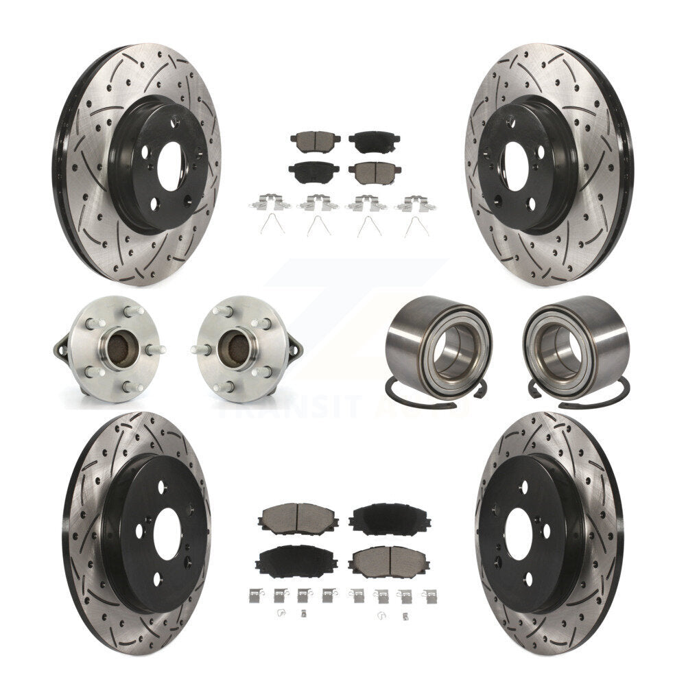 [Avant + Arrière] Kit de Roulement de roue pour Toyota Corolla Matrix Pontiac Vibe KBB-117586