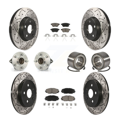 [Avant + Arrière] Kit de Roulement de roue pour Toyota Corolla Matrix Pontiac Vibe KBB-117586