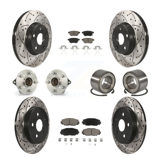 [Avant + Arrière] Kit de Roulement de roue pour Toyota Corolla Matrix Pontiac Vibe KBB-117586