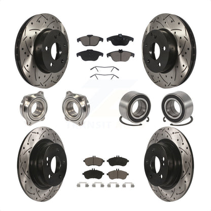 [Avant + Arrière] Kit de Roulement de roue pour 2010 Mercedes-Benz C300 C250 AWD KBB-117592 par Transit Auto