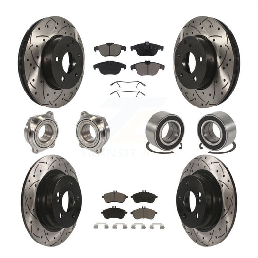 [Avant + Arrière] Kit de Roulement de roue pour 2010 Mercedes-Benz C300 C250 AWD KBB-117592 par Transit Auto