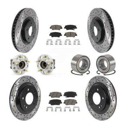 [Avant + Arrière] Kit de Roulement de roue pour 2016-2017 Hyundai Azera Limited KBB-117594