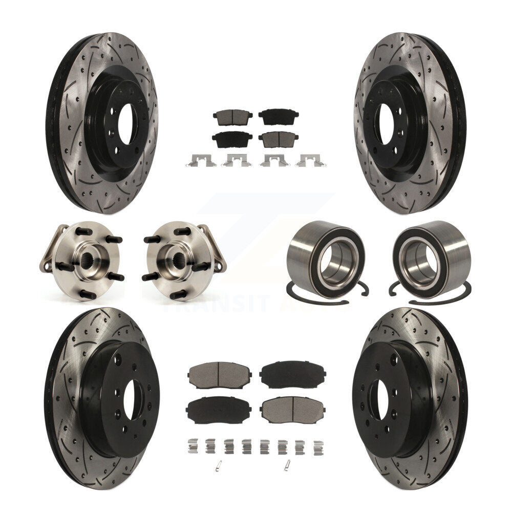 [Avant + Arrière] Kit de Roulement de roue pour 2007-2015 Mazda CX-9 AWD KBB-117595
