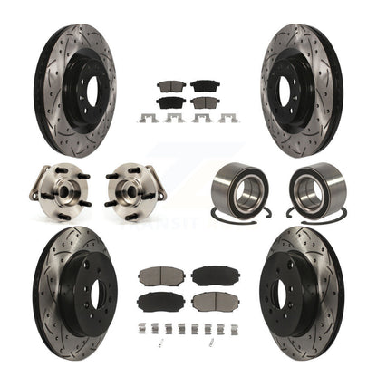[Avant + Arrière] Kit de Roulement de roue pour 2007-2015 Mazda CX-9 AWD KBB-117595