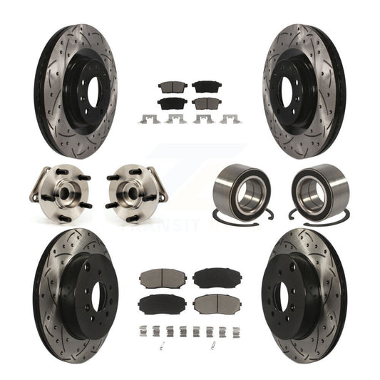 [Avant + Arrière] Kit de Roulement de roue pour 2007-2015 Mazda CX-9 AWD KBB-117595