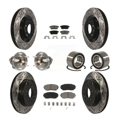 [Avant + Arrière] Kit de Roulement de roue pour 2007-2015 Mazda CX-9 FWD KBB-117596
