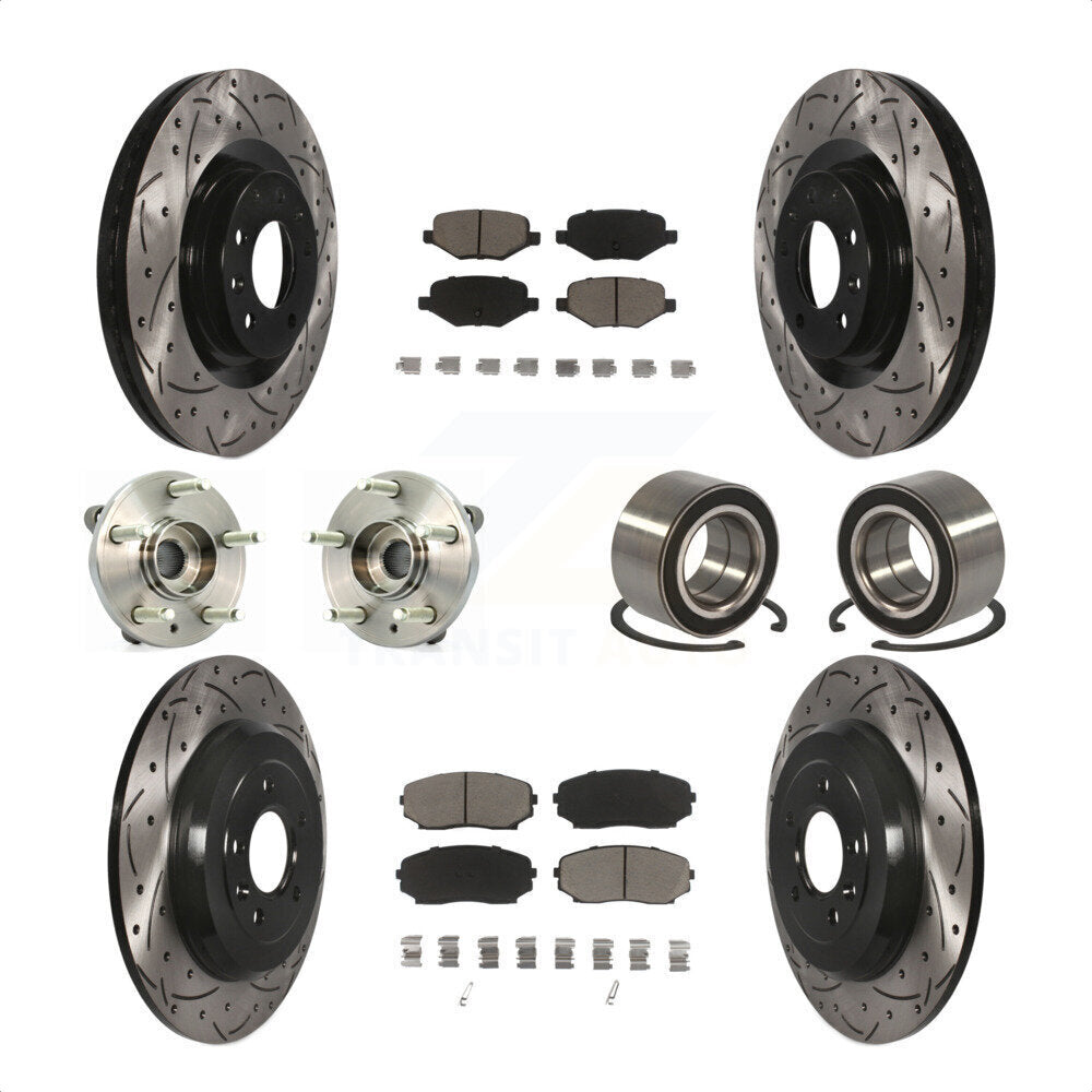 [Avant + Arrière] Kit de Roulement de roue pour Ford Edge Lincoln MKX KBB-117597 par Transit Auto