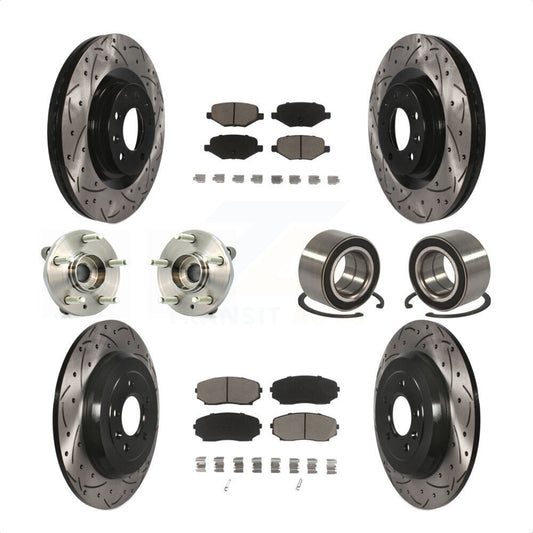 [Avant + Arrière] Kit de Roulement de roue pour Ford Edge Lincoln MKX KBB-117597 par Transit Auto