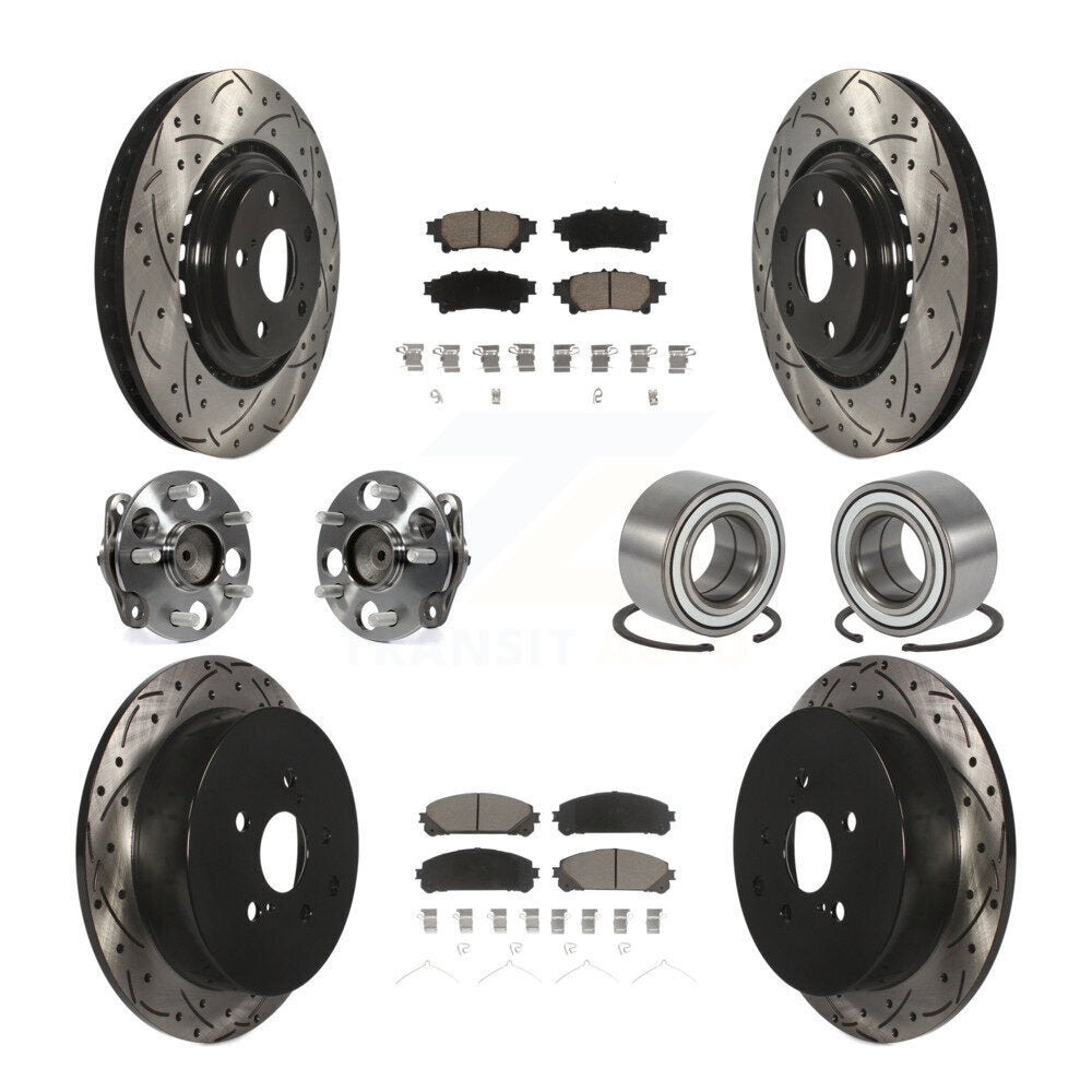 [Avant + Arrière] Kit de Roulement de roue pour 2011-2020 Toyota Sienna FWD KBB-117598