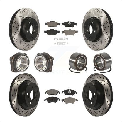 [Avant + Arrière] Kit de Roulement de roue pour Mercedes-Benz E350 E400 avec 322mm Diameter Rotor KBB-117606 par Transit Auto