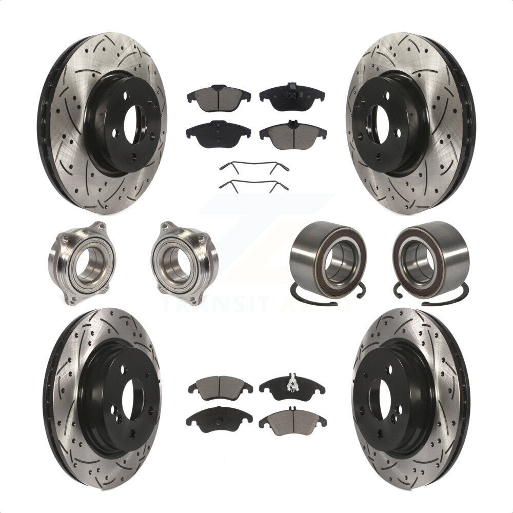 [Avant + Arrière] Kit de Roulement de roue pour Mercedes-Benz E350 C300 C350 KBB-117608 par Transit Auto