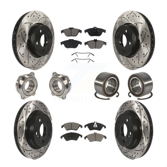 [Avant + Arrière] Kit de Roulement de roue pour Mercedes-Benz E350 C300 C350 KBB-117608 par Transit Auto
