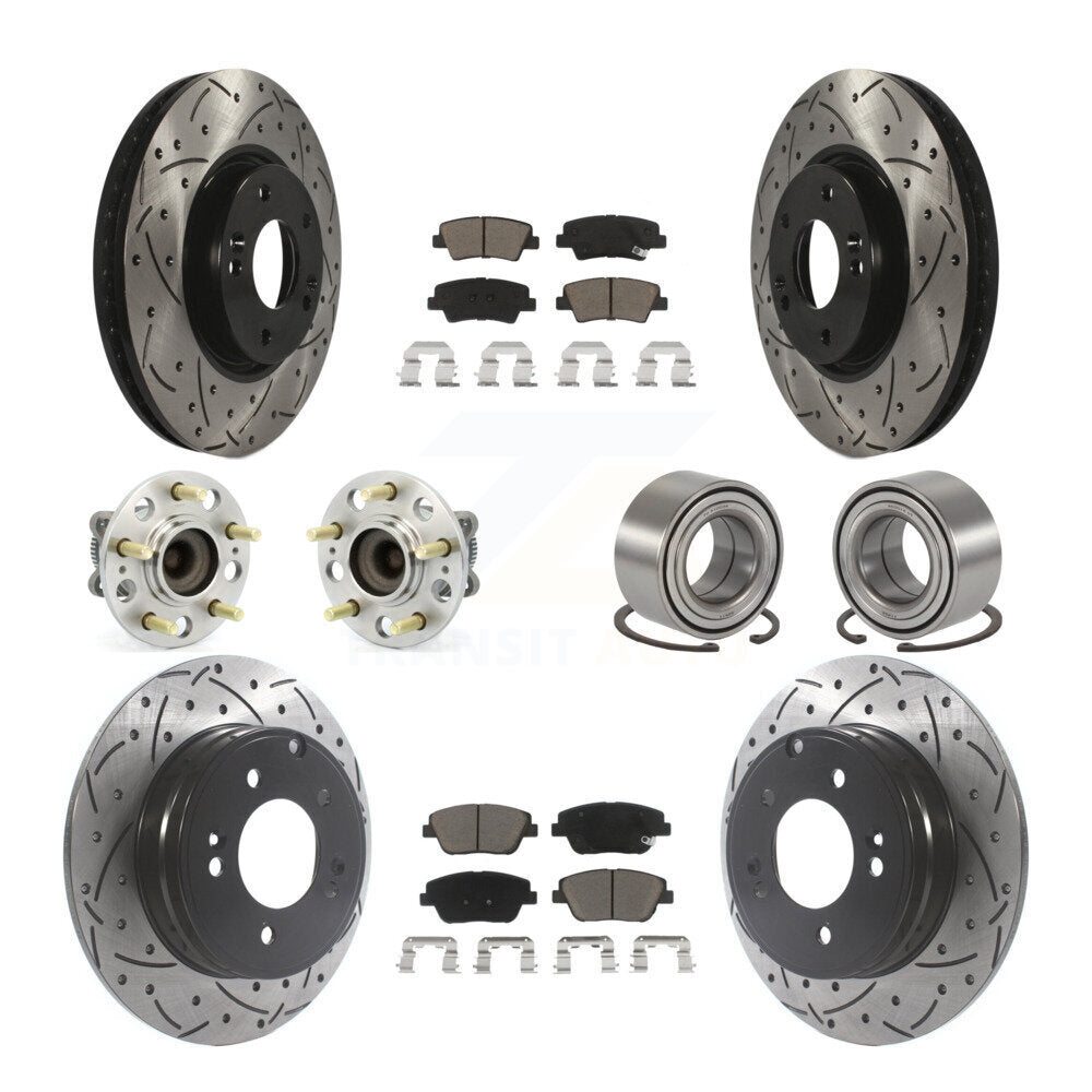 [Avant + Arrière] Kit de Roulement de roue pour Hyundai Sonata Kia Optima KBB-117611