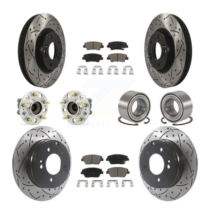 [Avant + Arrière] Kit de Roulement de roue pour Hyundai Sonata Kia Optima KBB-117611
