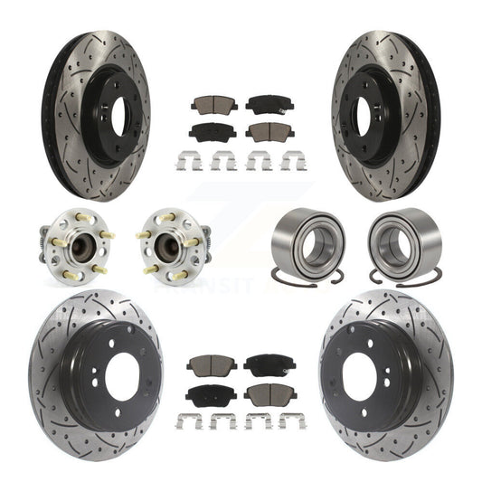 [Avant + Arrière] Kit de Roulement de roue pour Hyundai Sonata Kia Optima KBB-117611