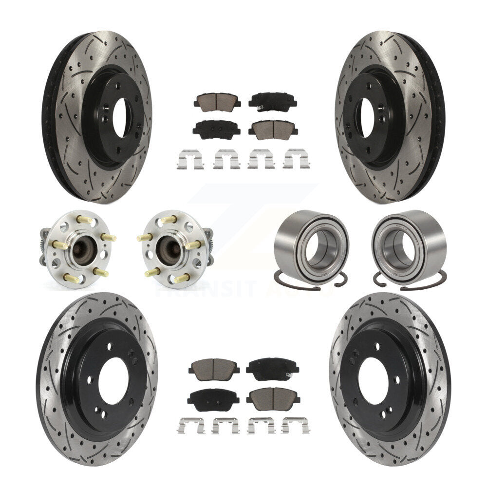 [Avant + Arrière] Kit de Roulement de roue pour 2013 Kia Optima 2.4L avec Electric Parking KBB-117612