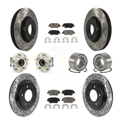 [Avant + Arrière] Kit de Roulement de roue pour 2013 Kia Optima 2.4L avec Electric Parking KBB-117612