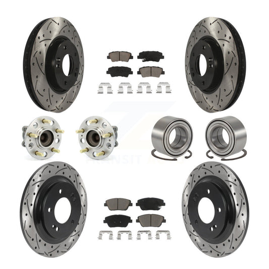 [Avant + Arrière] Kit de Roulement de roue pour 2013 Kia Optima 2.4L avec Electric Parking KBB-117612