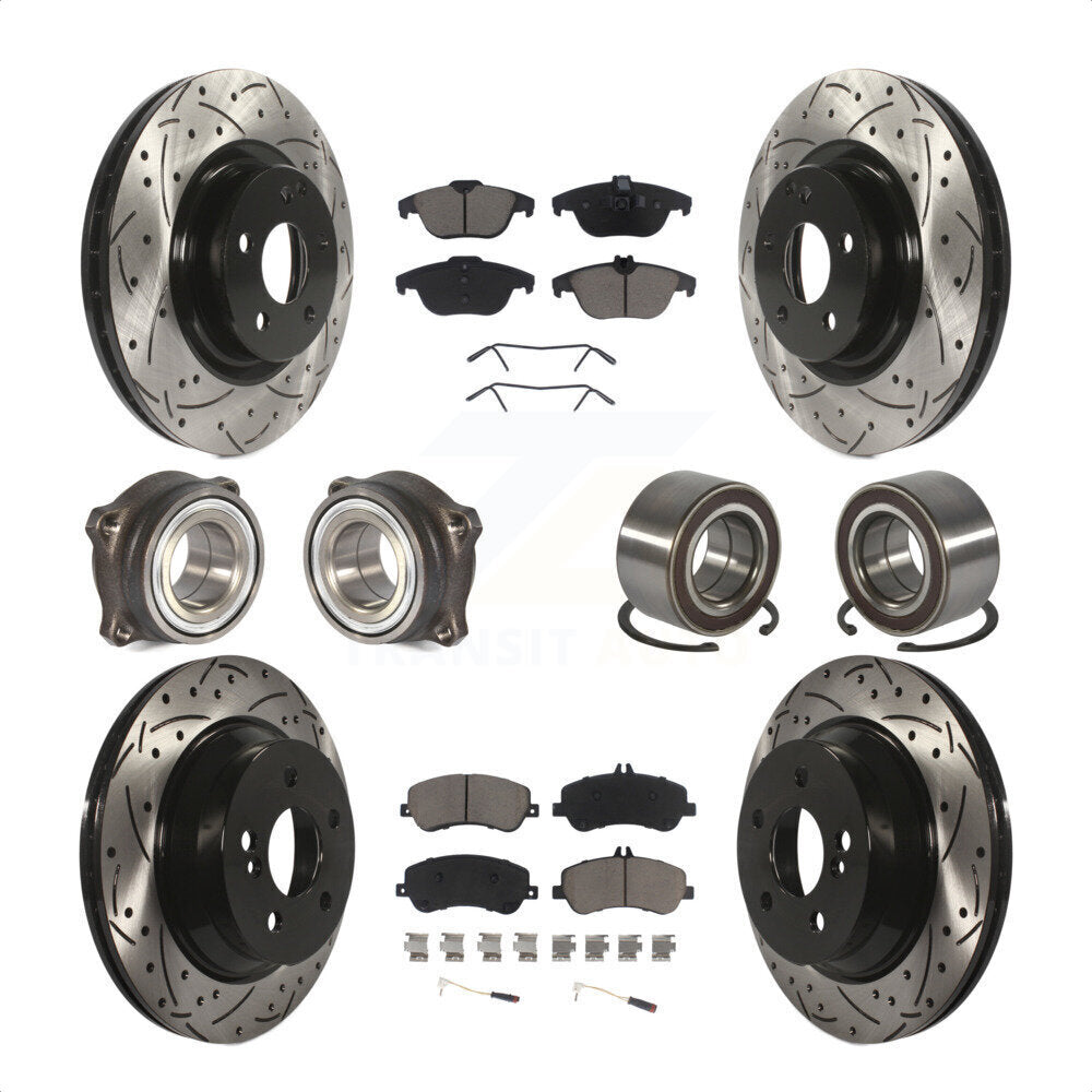 [Avant + Arrière] Kit de Roulement de roue pour Mercedes-Benz GLK350 GLK250 KBB-117617 par Transit Auto