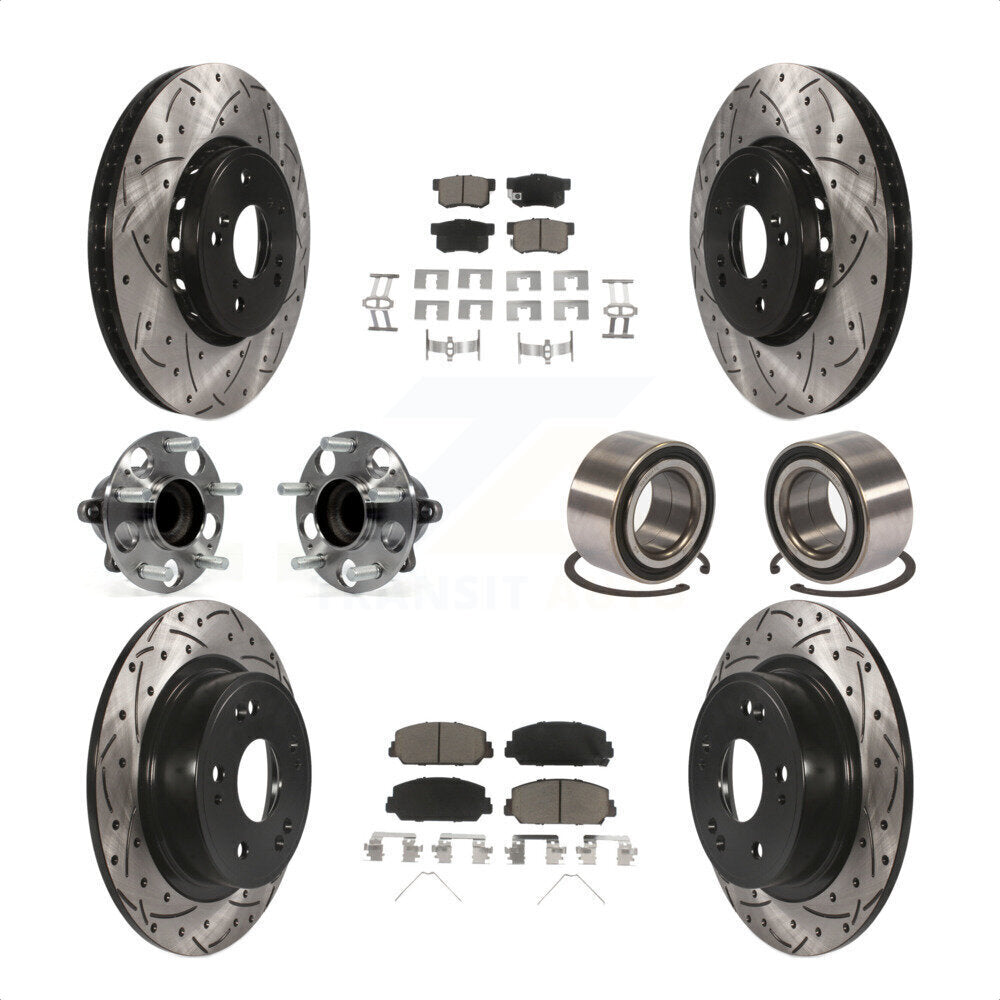 [Avant + Arrière] Kit de Roulement de roue pour 2016 Acura ILX KBB-117623 par Transit Auto