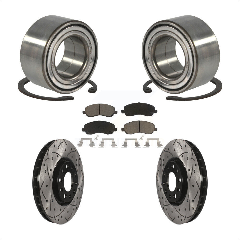 [Avant] Kit de Roulement de roue pour 2017 Jeep Compass 305mm Diameter Rotor KBB-117657 par Transit Auto