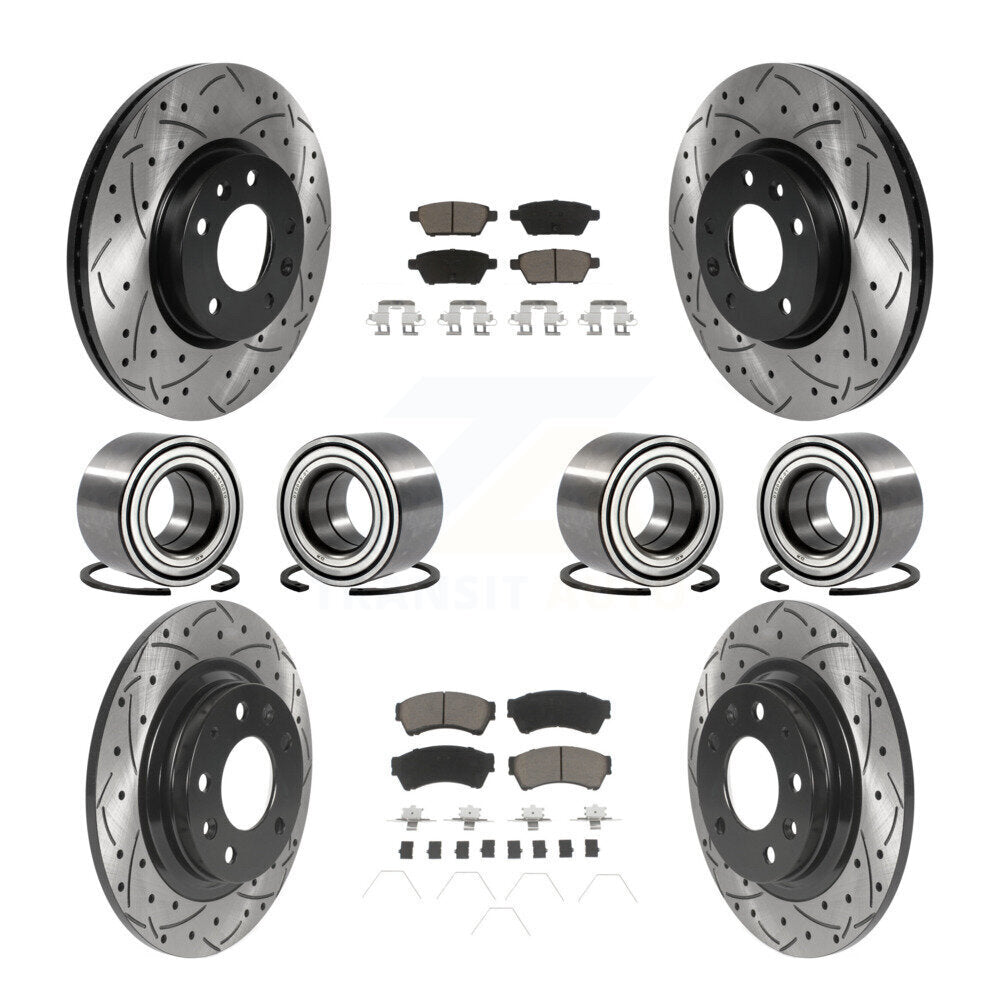 [Avant + Arrière] Kit de Roulement de roue pour Ford Fusion Lincoln MKZ Mercury Milan KBB-117772
