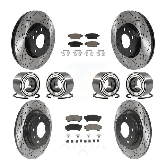 [Avant + Arrière] Kit de Roulement de roue pour Ford Fusion Lincoln MKZ Mercury Milan KBB-117772