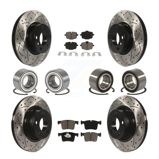 [Avant + Arrière] Kit de Roulement de roue pour 2012 BMW X3 From 10 11 KBB-117774 par Transit Auto