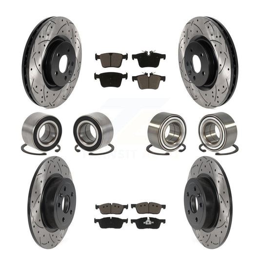 [Avant + Arrière] Kit de Roulement de roue pour 2016-2018 Land Rover Range Evoque avec 325mm Diameter Rotor KBB-117782
