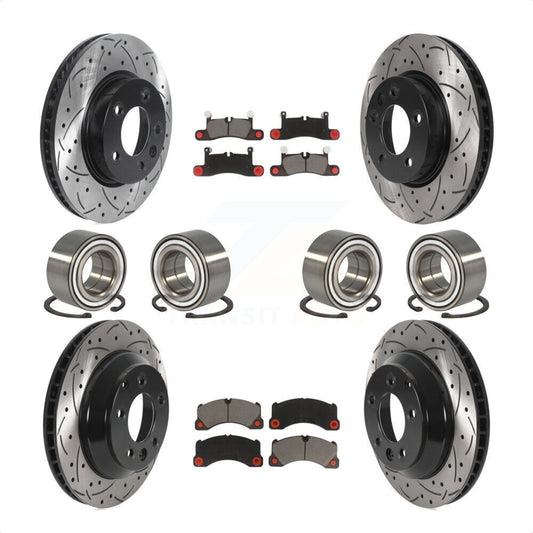 [Avant + Arrière] Kit de Roulement de roue pour 2016-2017 Volkswagen Touareg KBB-117785 par Transit Auto