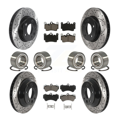 [Avant + Arrière] Kit de Roulement de roue pour 2004-2005 Volkswagen Touareg Coil front springs avec 330mm Diameter Rotor KBB-117786