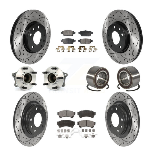[Avant + Arrière] Kit de Roulement de roue pour 2009-2013 Mazda 6 2.5L KBB-117792