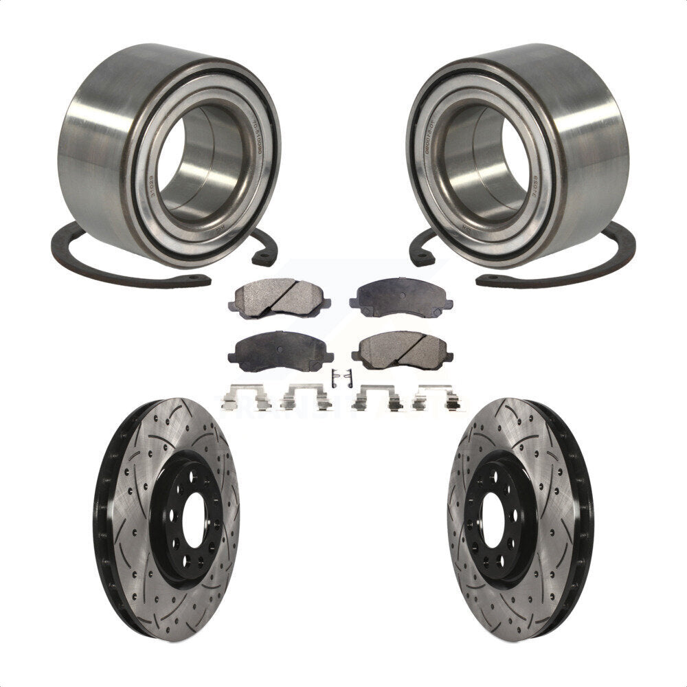[Avant] Kit de Roulement de roue pour 2017 Jeep Compass 305mm Diameter Rotor KBB-117793 par Transit Auto