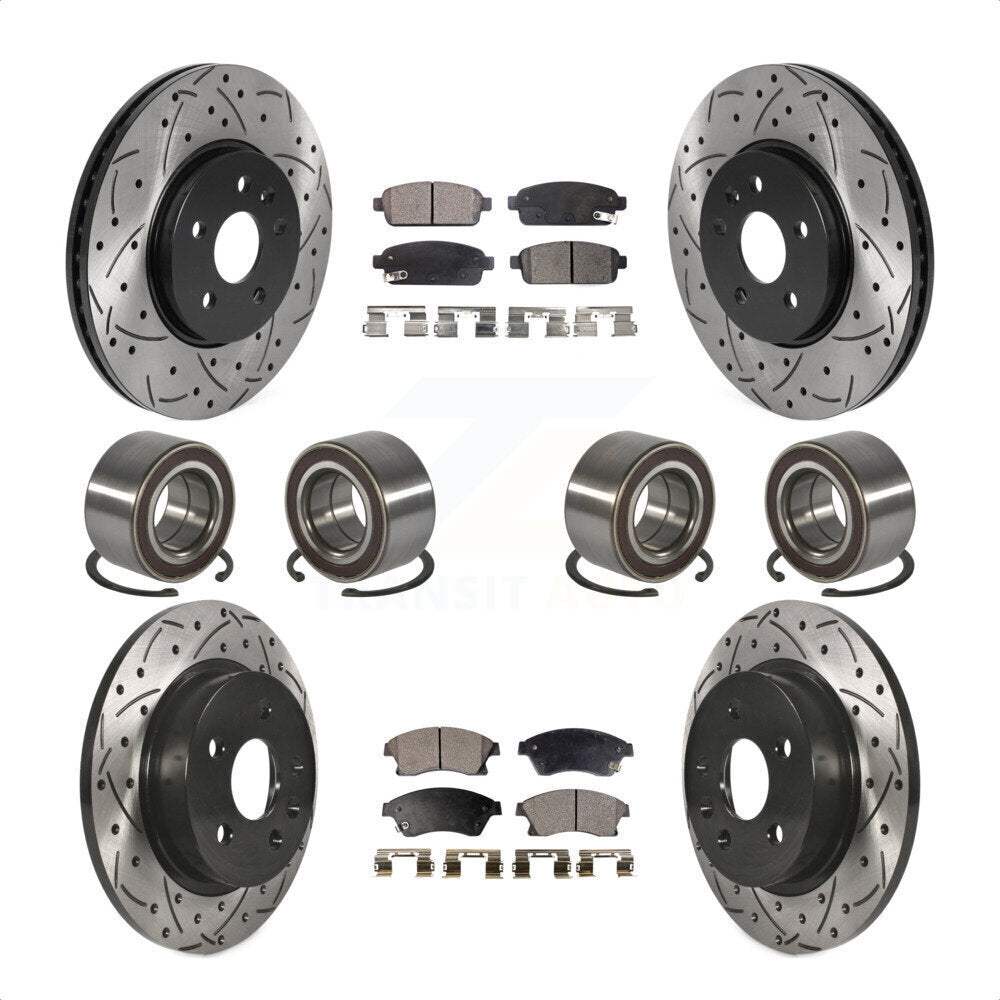 [Avant + Arrière] Kit de Roulement de roue pour 2013-2017 Buick Encore Chevrolet Trax AWD KBB-117797 par Transit Auto