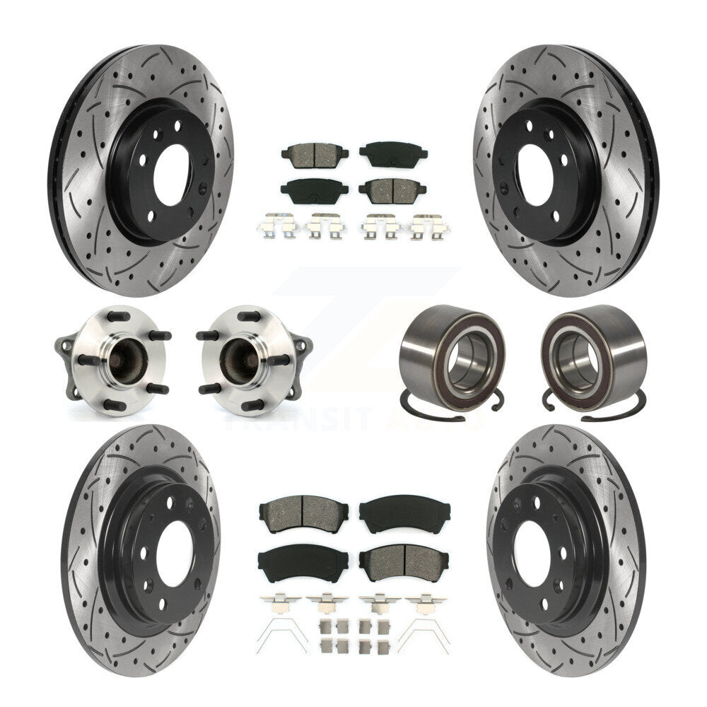 [Avant + Arrière] Kit de Roulement de roue pour 2009-2013 Mazda 6 2.5L KBB-117802
