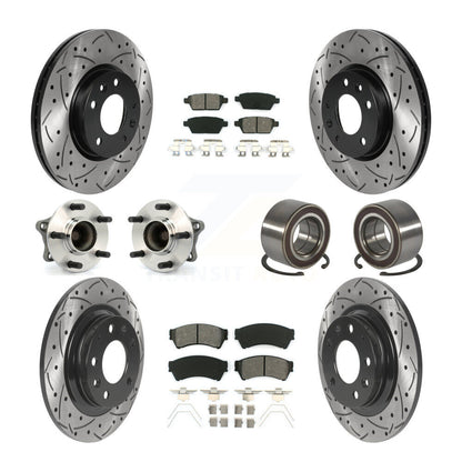 [Avant + Arrière] Kit de Roulement de roue pour 2009-2013 Mazda 6 2.5L KBB-117802
