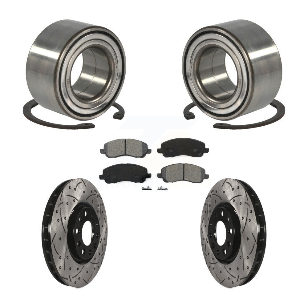 [Avant] Kit de Roulement de roue pour 2017 Jeep Compass 305mm Diameter Rotor KBB-117806 par Transit Auto