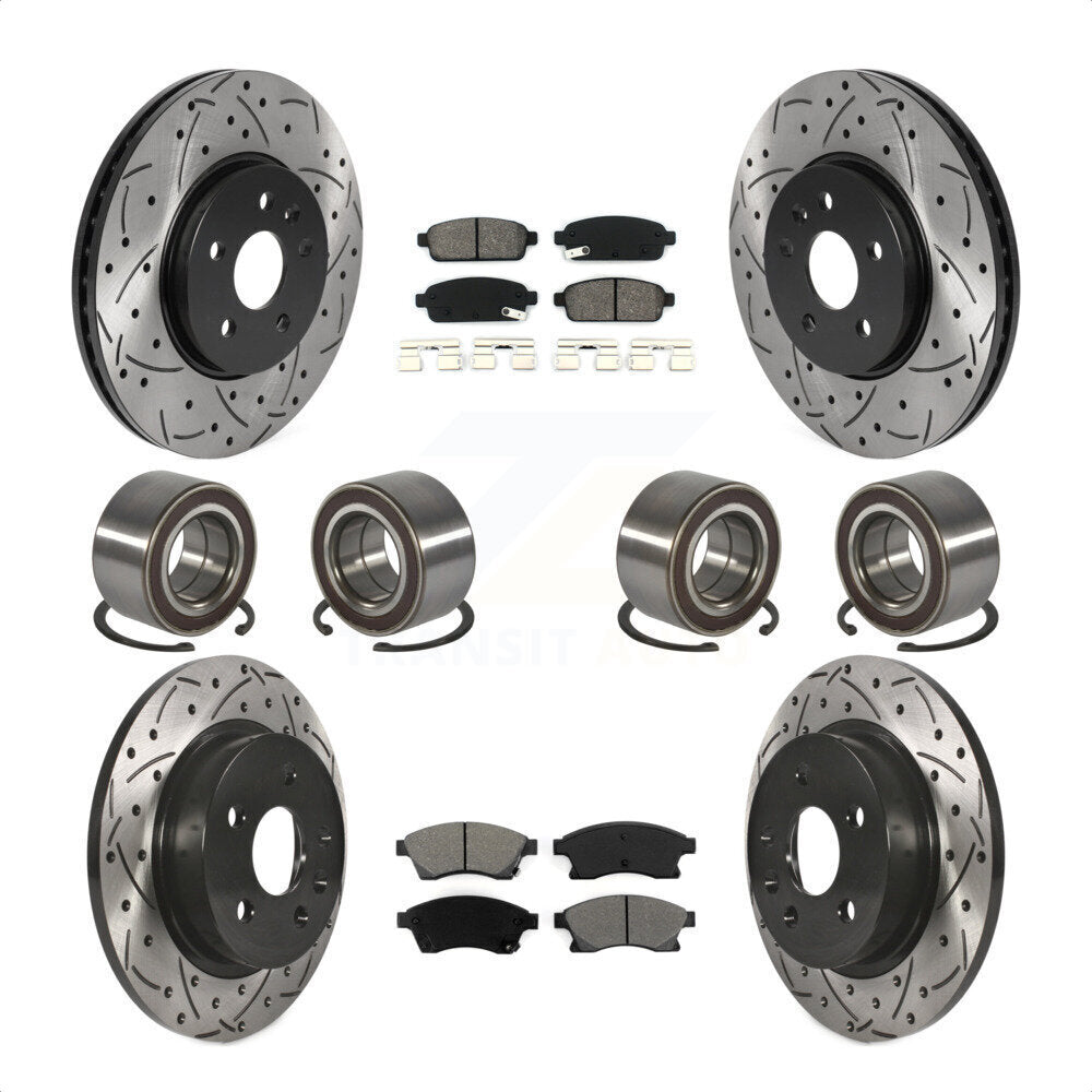 [Avant + Arrière] Kit de Roulement de roue pour 2013-2017 Buick Encore Chevrolet Trax AWD KBB-117807 par Transit Auto