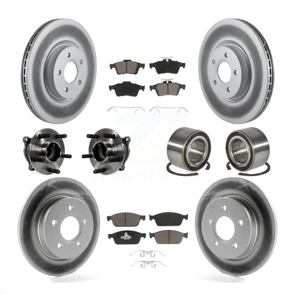 [Avant + Arrière] Kit de Roulement de roue pour 2013 Ford Focus ST sans Active Park Assist KBB-117833 par Transit Auto