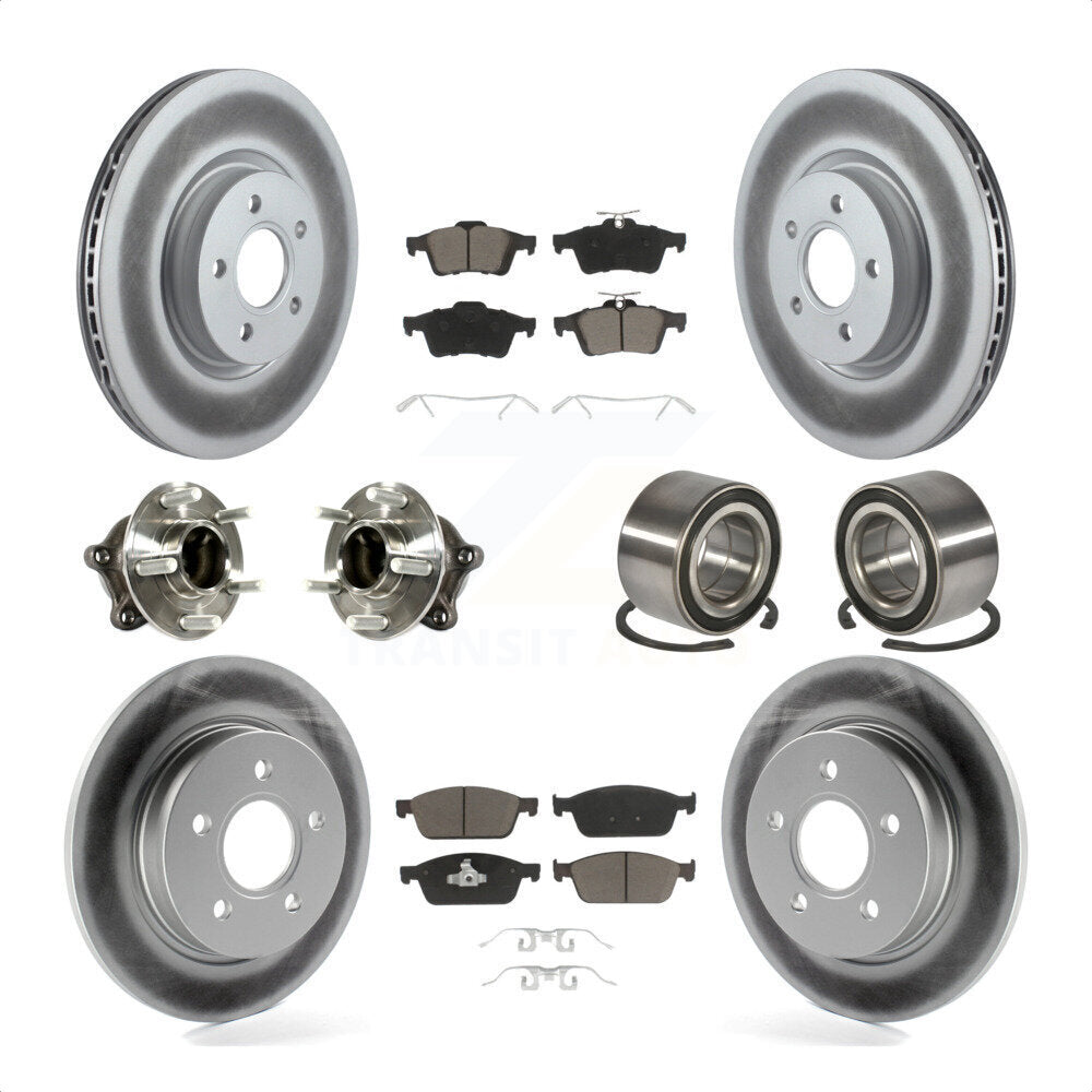 [Avant + Arrière] Kit de Roulement de roue pour 2013 Ford Focus ST avec GAS engine avec Parking Assist KBB-117834 par Transit Auto