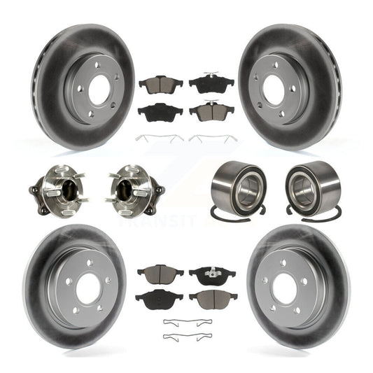 [Avant + Arrière] Kit de Roulement de roue pour Ford Focus avec Parking Assist KBB-117836
