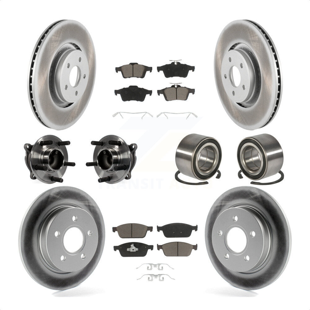[Avant + Arrière] Kit de Roulement de roue pour Ford Focus sans Active Park Assist KBB-117839 par Transit Auto