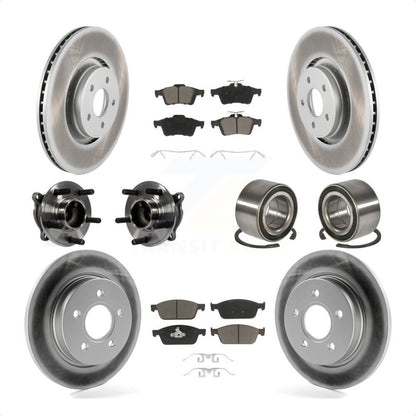 [Avant + Arrière] Kit de Roulement de roue pour Ford Focus sans Active Park Assist KBB-117839 par Transit Auto