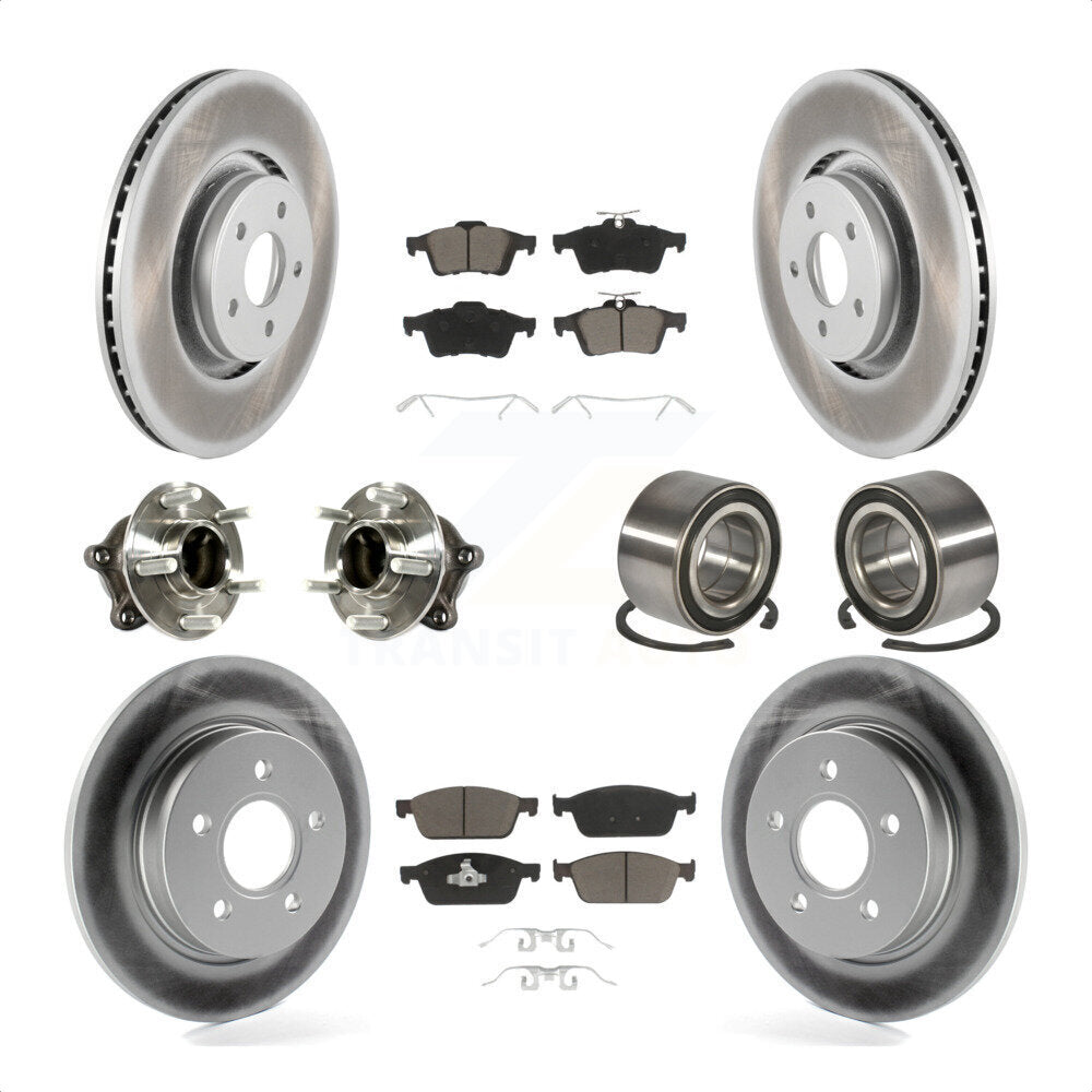 [Avant + Arrière] Kit de Roulement de roue pour Ford Focus avec Parking Assist KBB-117840 par Transit Auto