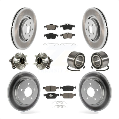[Avant + Arrière] Kit de Roulement de roue pour Ford Focus avec Parking Assist KBB-117840 par Transit Auto