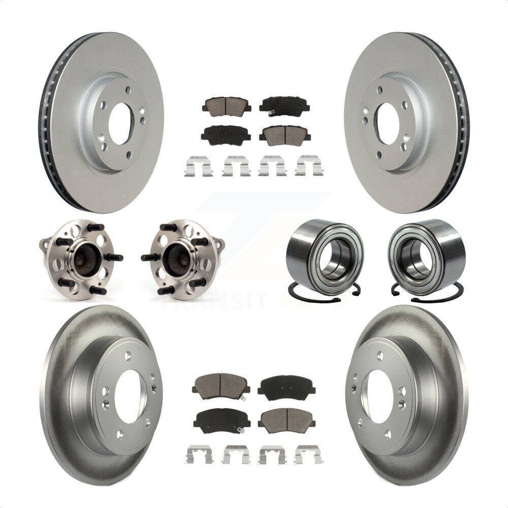 [Avant + Arrière] Kit de Roulement de roue pour 2015 Hyundai Veloster Tech RE FLEX SE KBB-117851 par Transit Auto