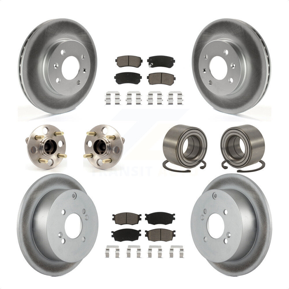 [Avant + Arrière] Kit de Roulement de roue pour Hyundai Accent Kia Rio Rio5 Non-ABS KBB-117855 par Transit Auto