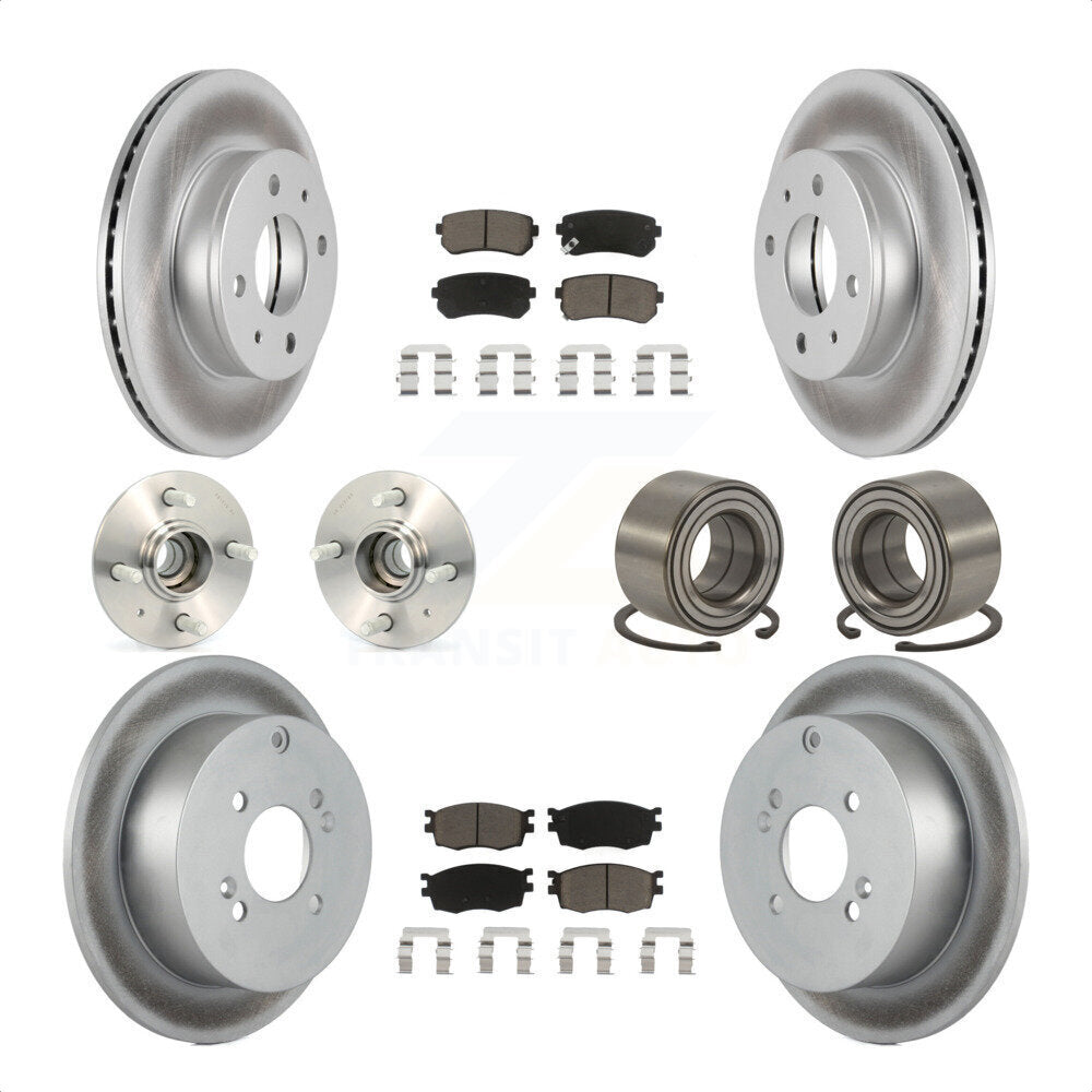 [Avant + Arrière] Kit de Roulement de roue pour 2006 Hyundai Accent Hatchback avec Non-ABS KBB-117856 par Transit Auto