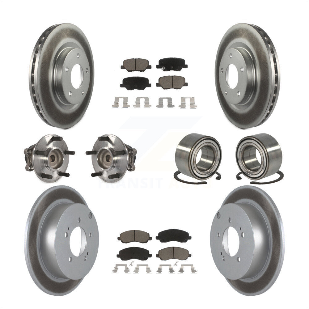 [Avant + Arrière] Kit de Roulement de roue pour 2013 Mitsubishi Outlander FWD avec 3.0L KBB-117883 par Transit Auto