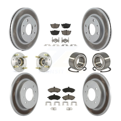 [Avant + Arrière] Kit de Roulement de roue pour Hyundai Elantra rear brakes avec 4-Wheel ABS KBB-117892